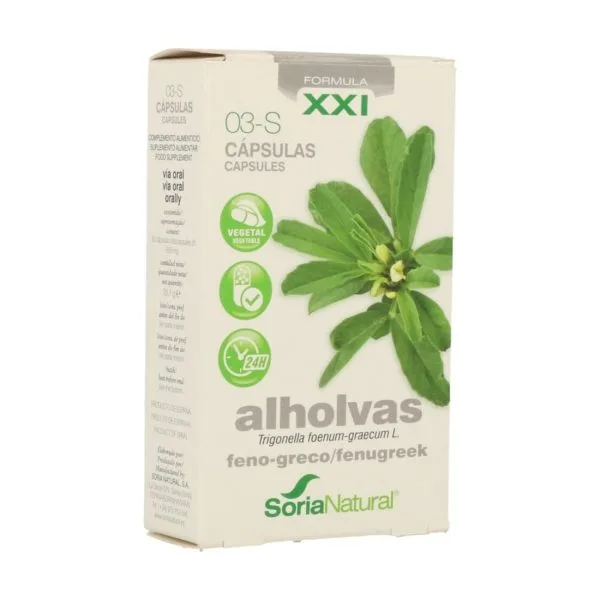03-S capsule Alholvas rilascio prolungato Soria Natural