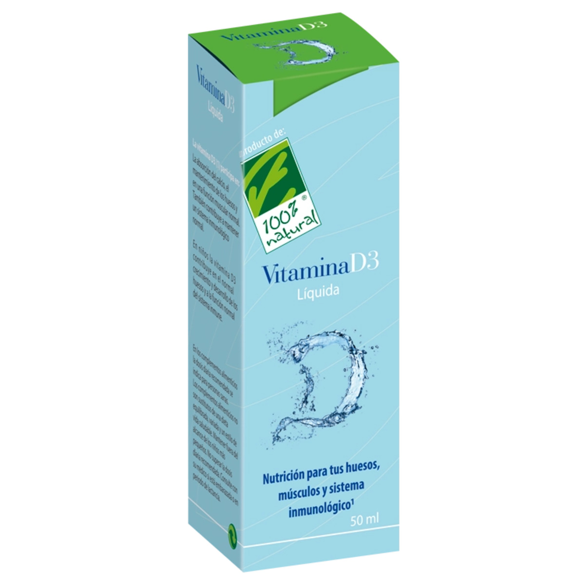 100% Natural Vitamina D3 líquida – 50ml