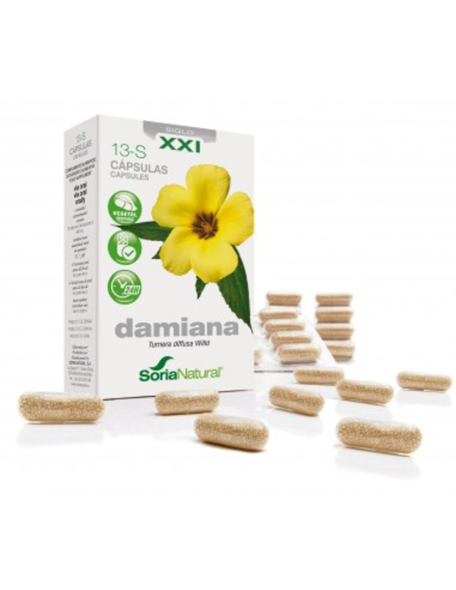 13-S Damiana Liberación Prolongada 30 Caps Soria Natural
