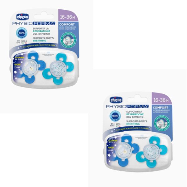 2 x Ciuccio physioforma 16-36 M 2 unità Brilla Buho
