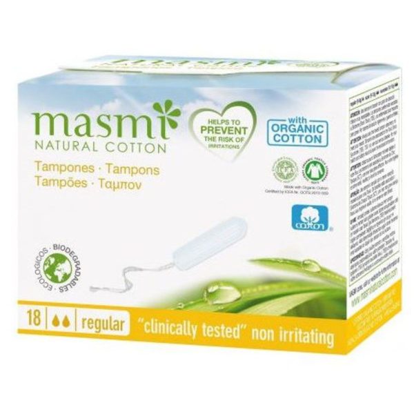 22 Tampons Natuurlijke Katoen Regular Masmi
