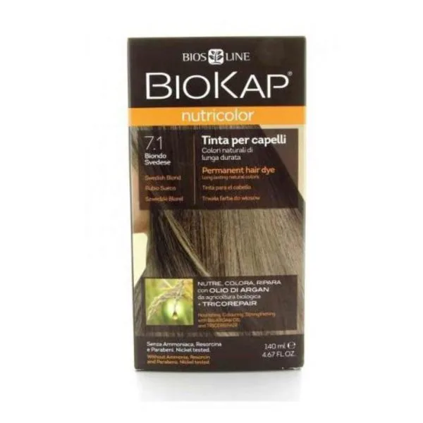 7.1 Zweedse Blondverf- Rubio Zweedse Biokap – 140ml