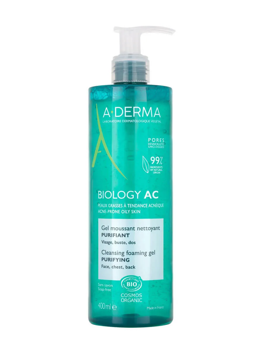 A-Derma Biology Gel Limpiador Purificante 400 ml