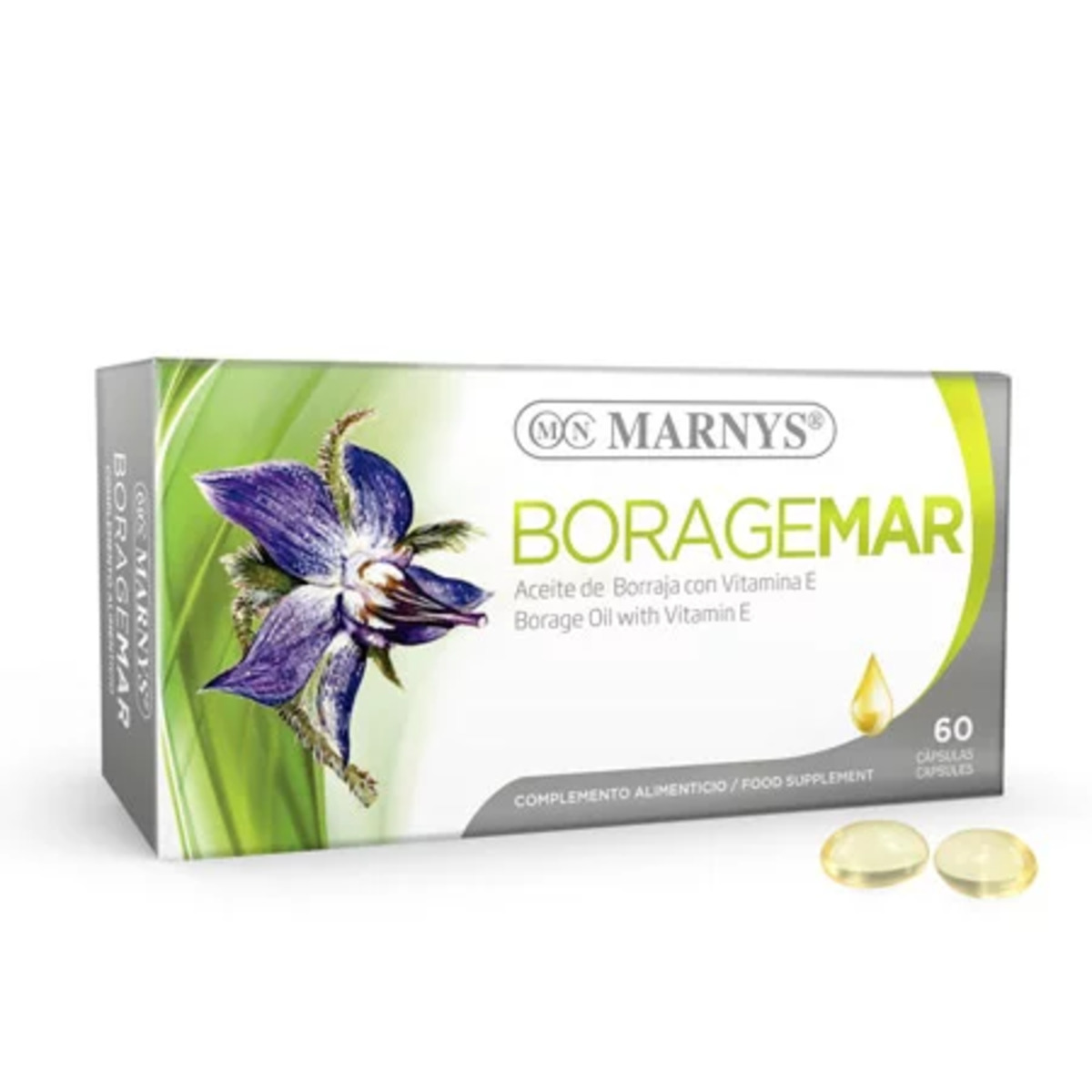 Aceite de Borraja 500 mg X 60 Perlas Marnys
