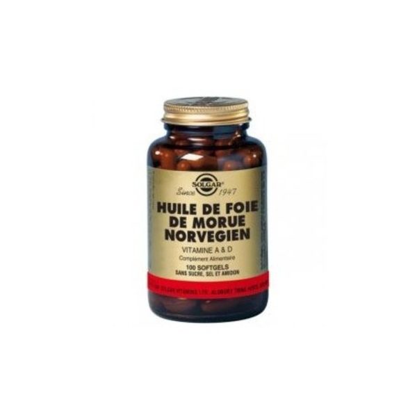 Olio di Fegato di Baccalà 100 Capsule Solgar
