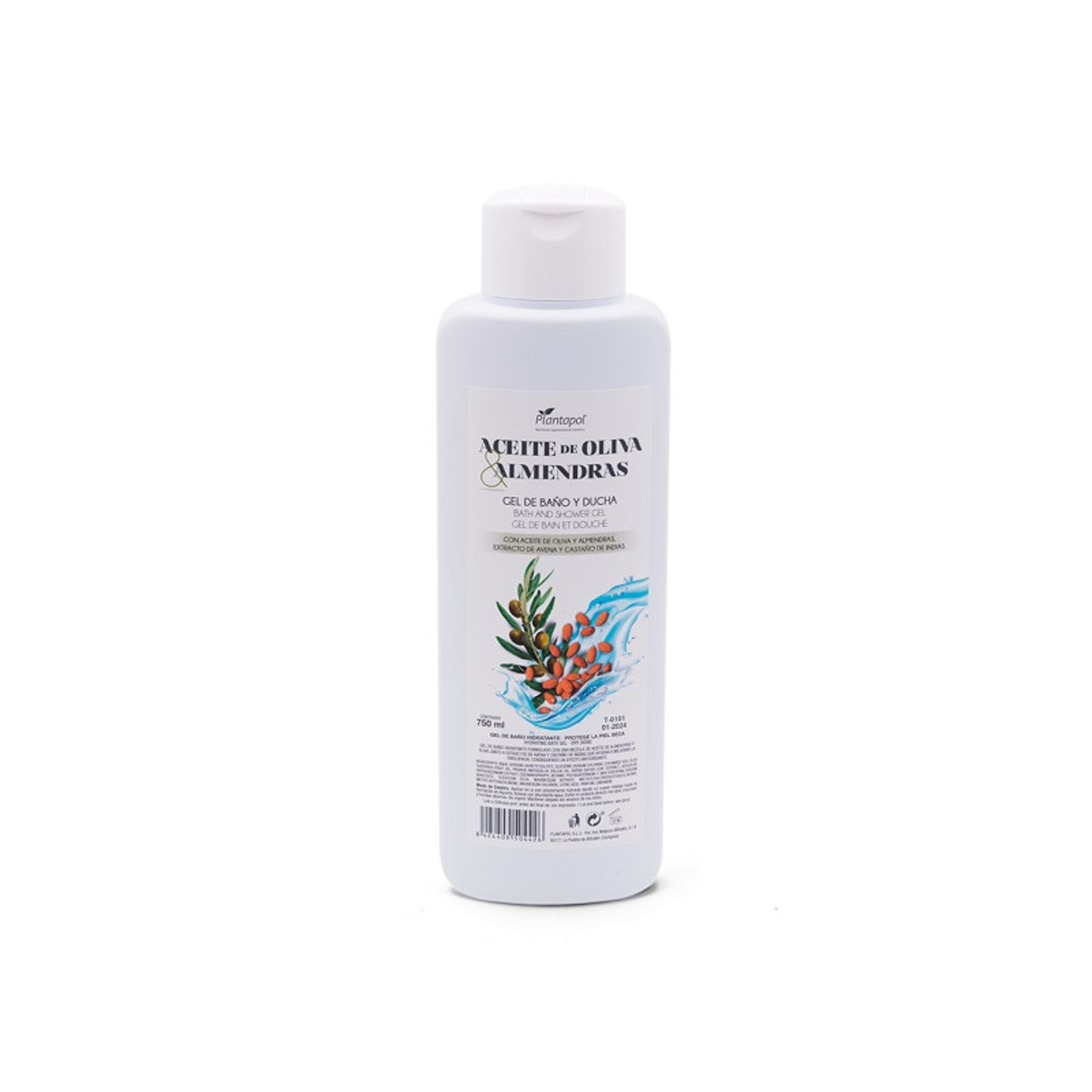 Aceite de Oliva Gel de Baño Almendras Avena Planta Pol
