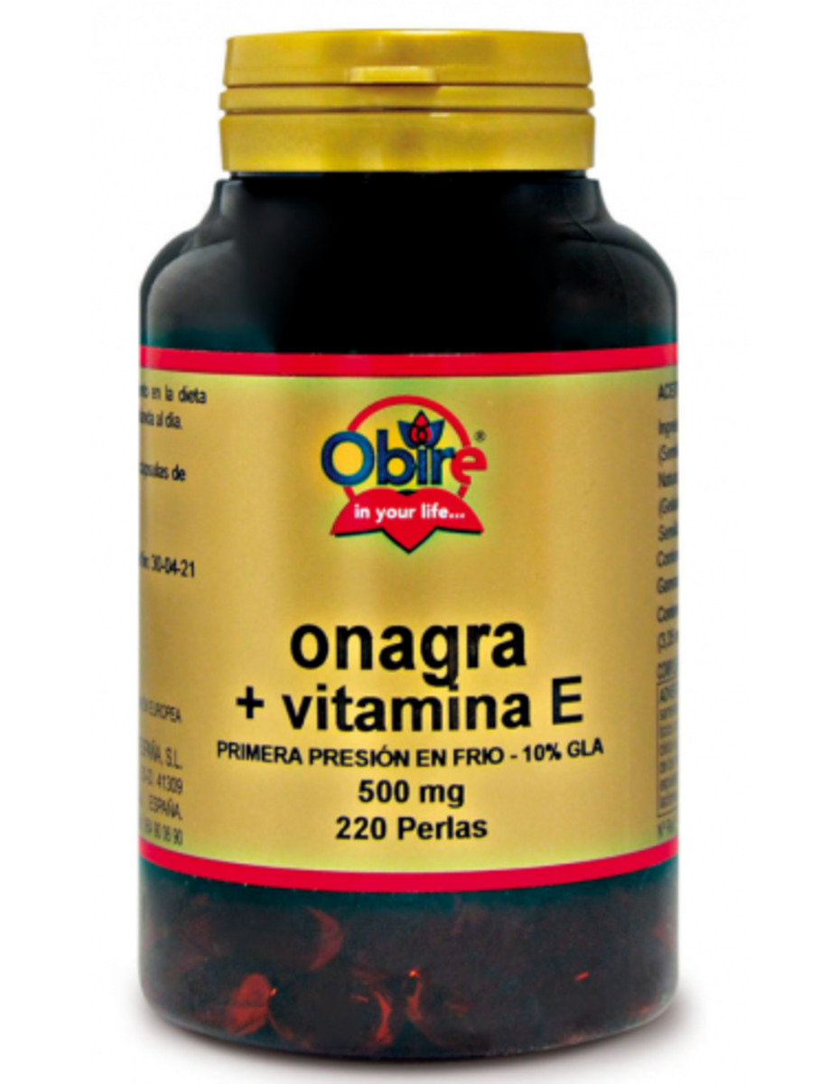Aceite De Onagra 500 mg 220 Perlas Obire