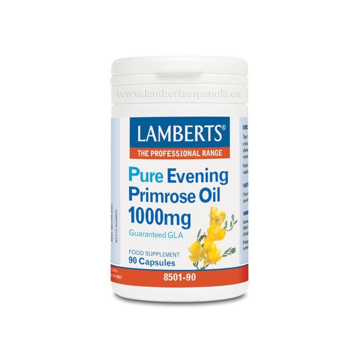 Aceite de Primula 1000 mg 90 Cápsulas Lamberts