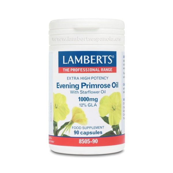 Olio di Primula (Onagra) Extra Alta Potenza Con Borraja 90 Capsule Lamberts
