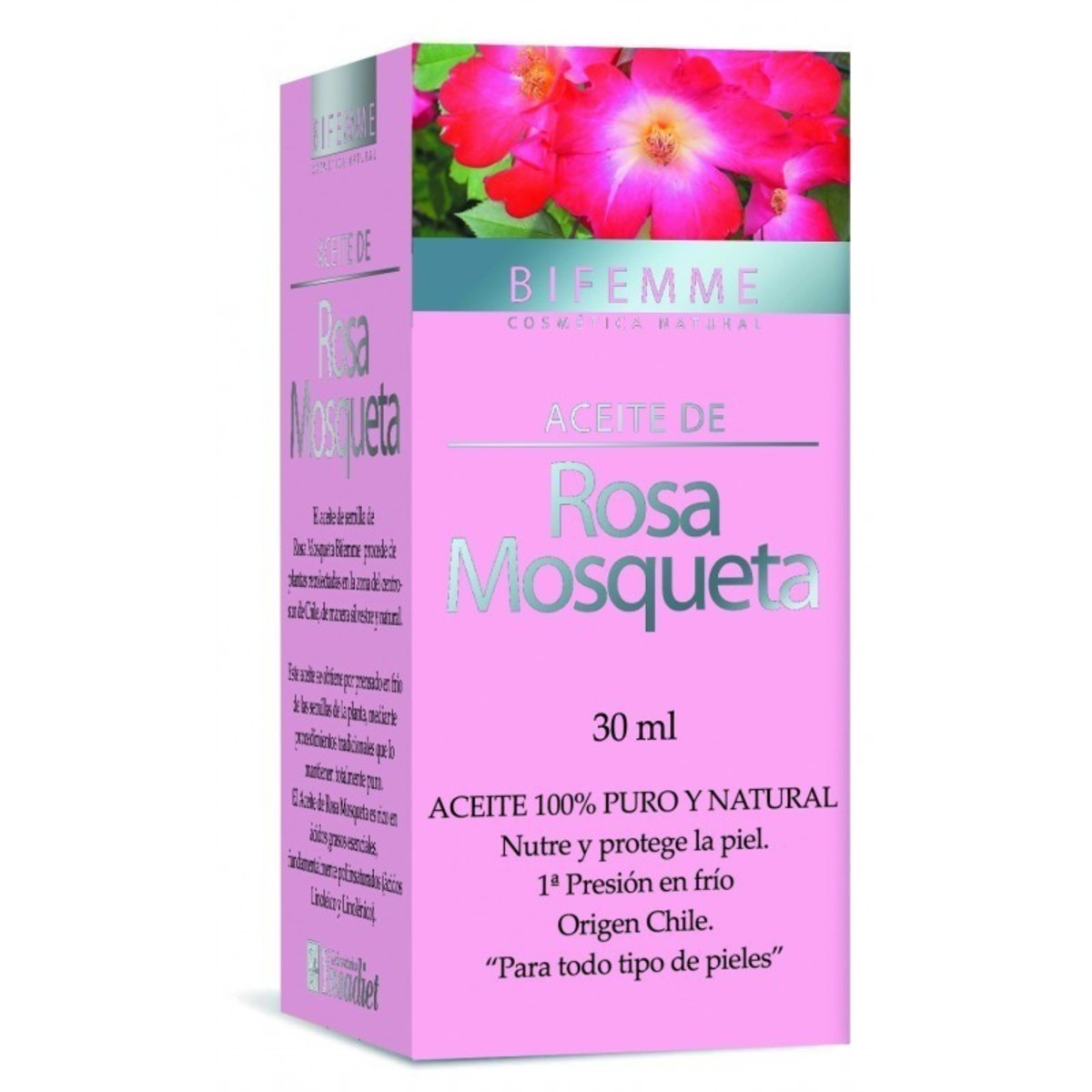 Aceite de Rosa Mosqueta 100% Puro y Natural Bifemme – 30ml