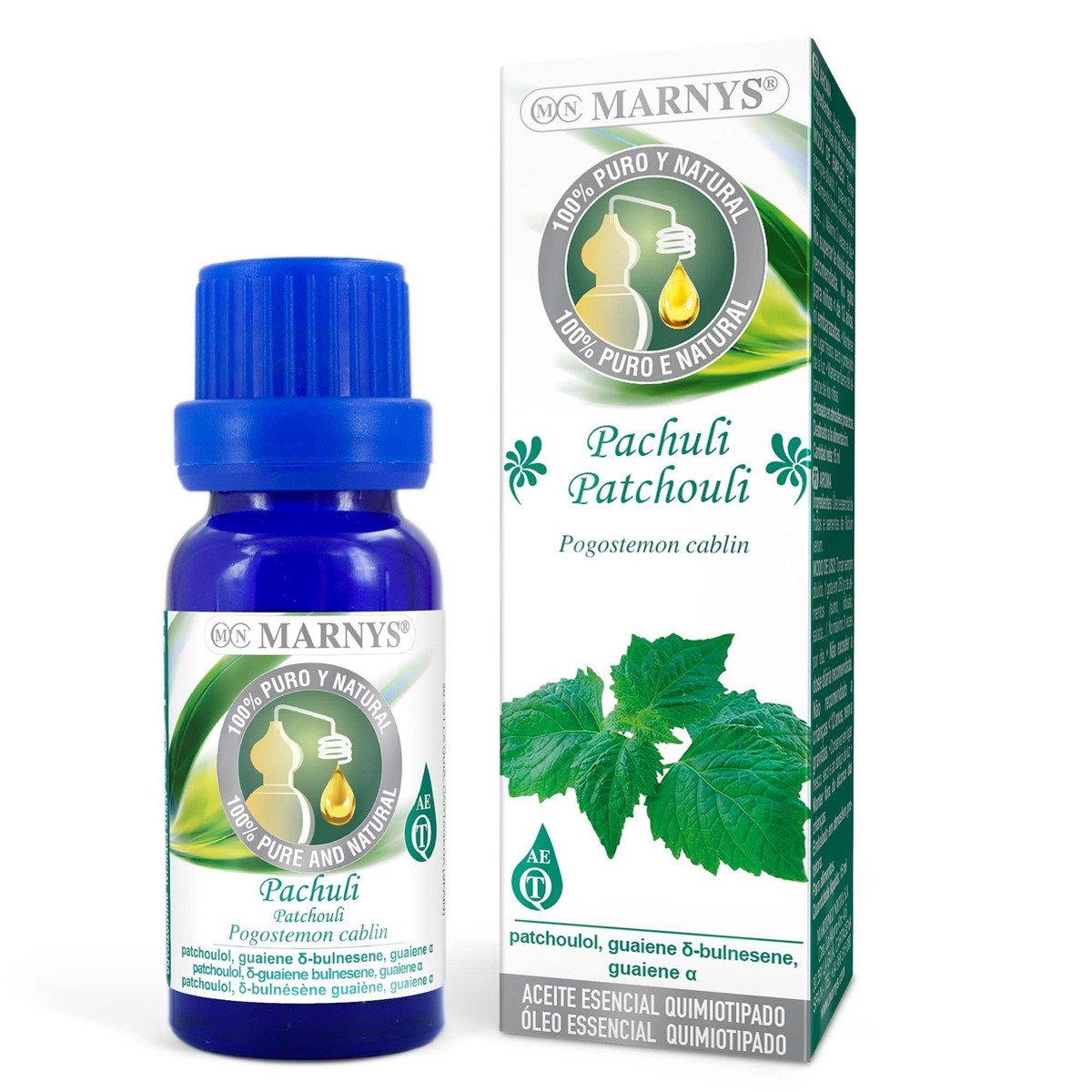 Aceite esencial alimenticio patchuli Marnys – 15ml