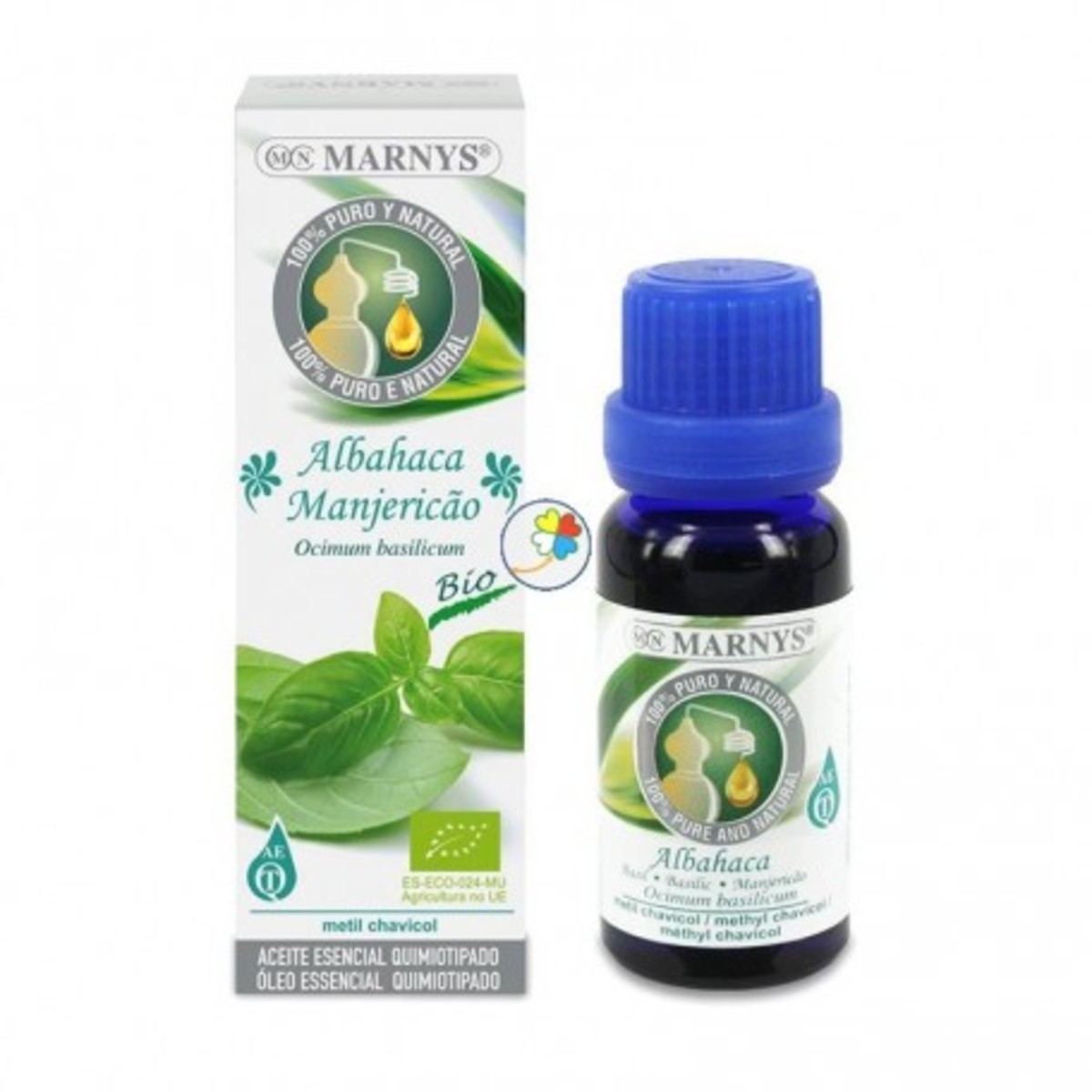 Aceite Esencial de Albahaca Alimentario Bio Marnys – 15ml
