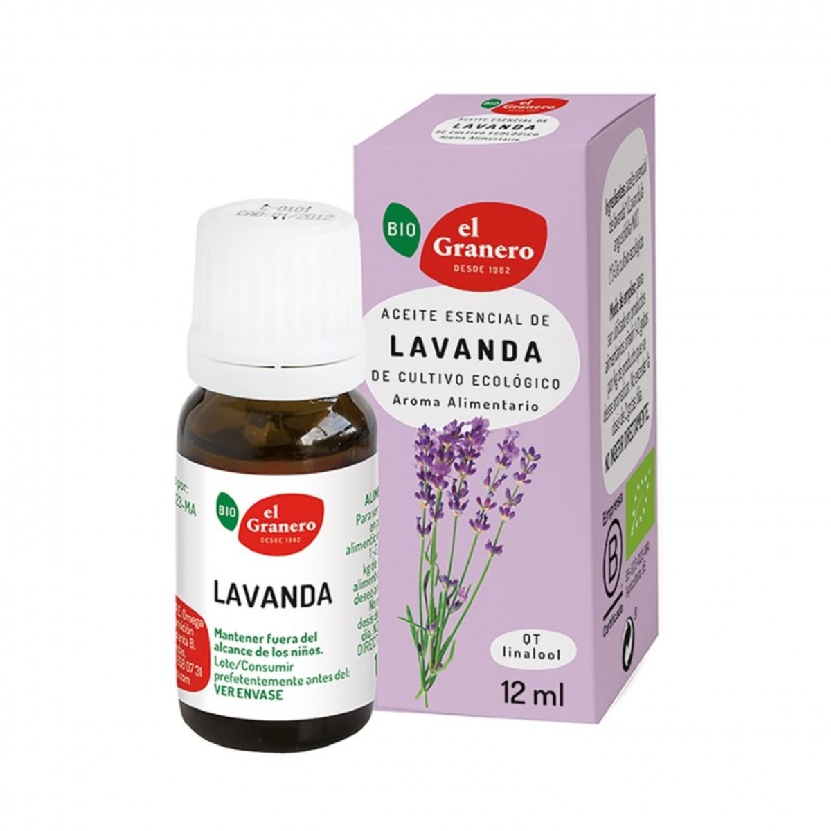 Aceite Esencial de Lavanda Bio El Granero Integral – 12ml