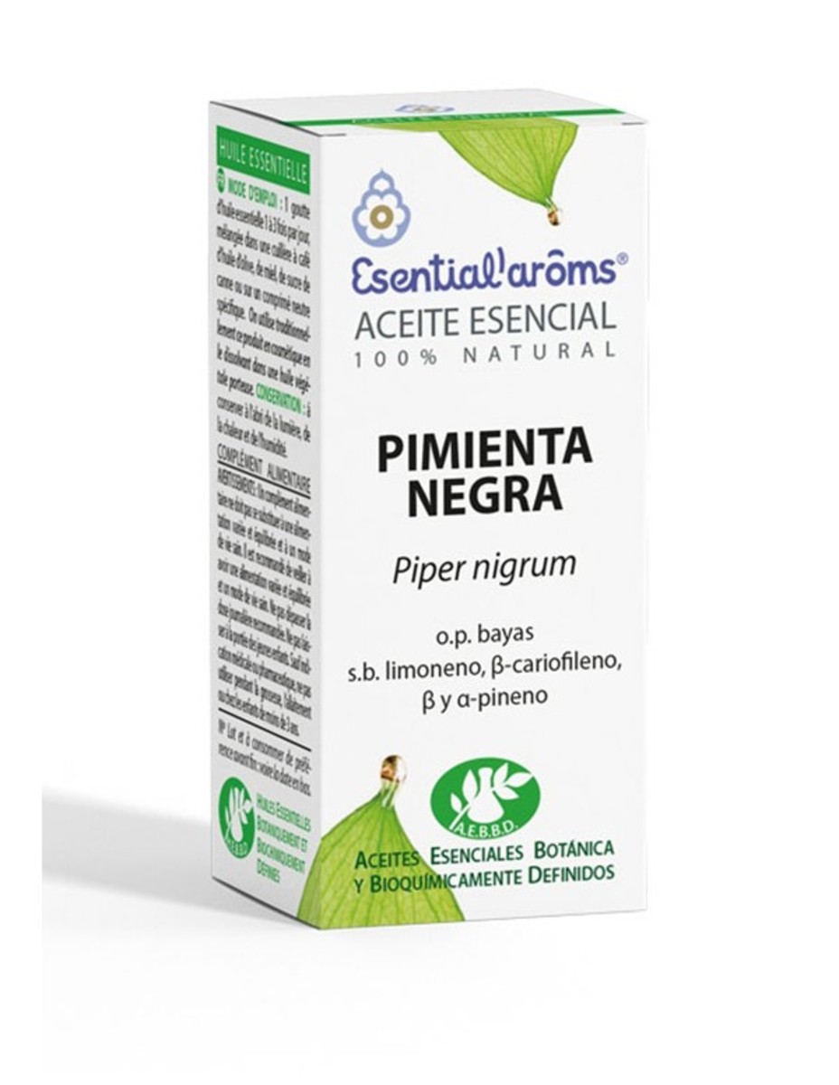 Aceite Esencial Pimienta Negra Esential Aroms – 5ml