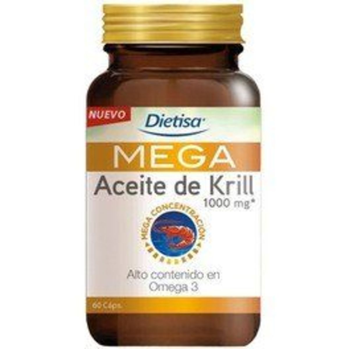 Aceite Krill 60 Cápsulas Dietisa Mega