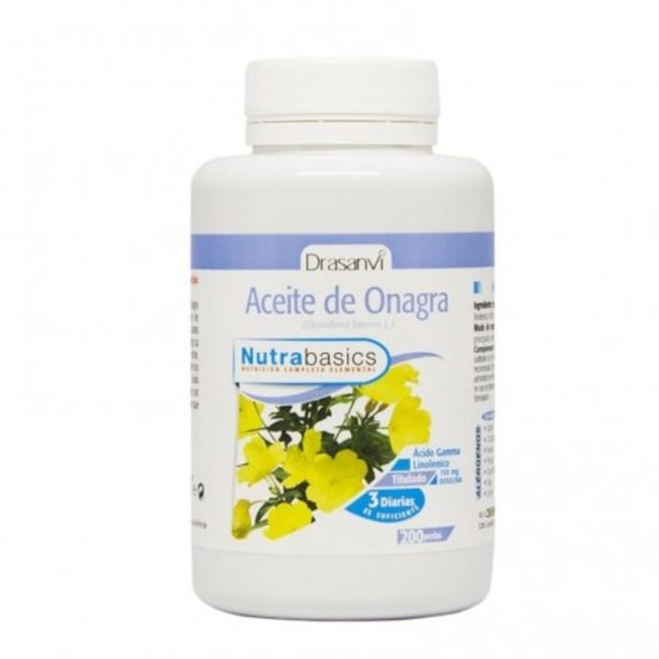 Olio di Onagra 200 Perle 500mg NutraBasics Drasanvi
