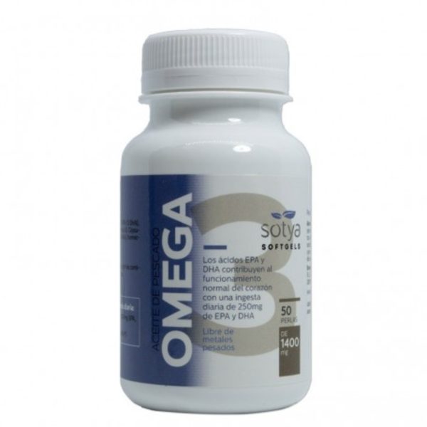 Huile de Poisson Oméga 3 1400 mg 50 Perles Sotya