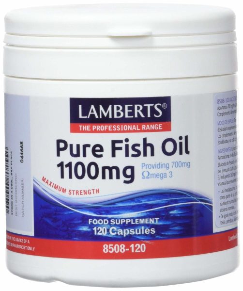 Huile Pure de Poisson 1.100 mg 120 capsules Lamberts
