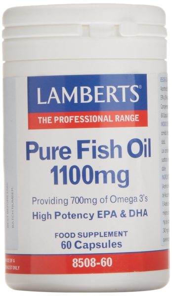Huile Pure de Poisson 1.100 mg 60 Capsules Lamberts