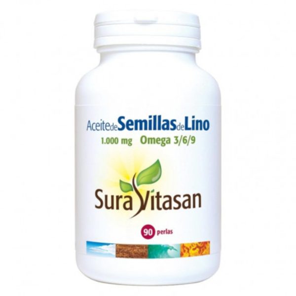 Olio di Semi di Lino 1000 mg 90 Perle Sura Vitasan