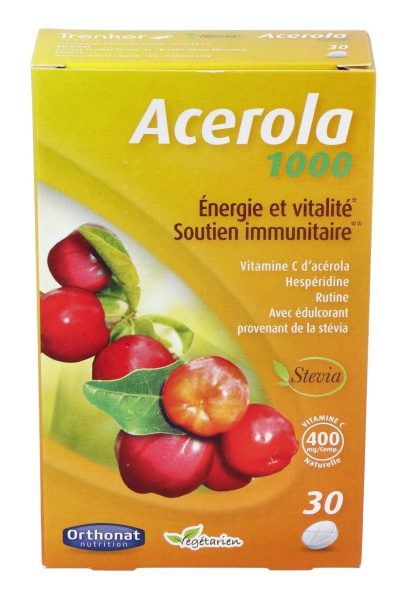 Acerola 1000 mg 30 Comprimidos Ortho Nat