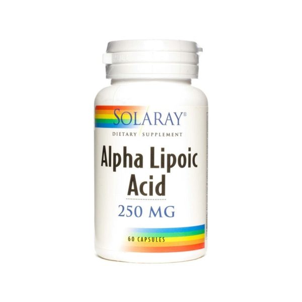 Ácido Alfa Lipóico 250 mg 60 Cápsulas Solaray