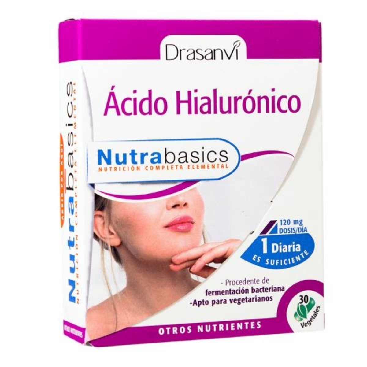 Ácido Hialurónico 30 cápsulas – Drasanvi NutraBasic