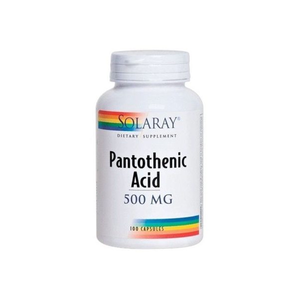 Acide pantothénique 500 mg 100 capsules Solaray