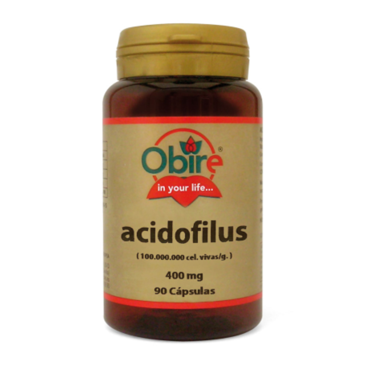 Acidofilus 400 mg 90 Cápsulas Obire
