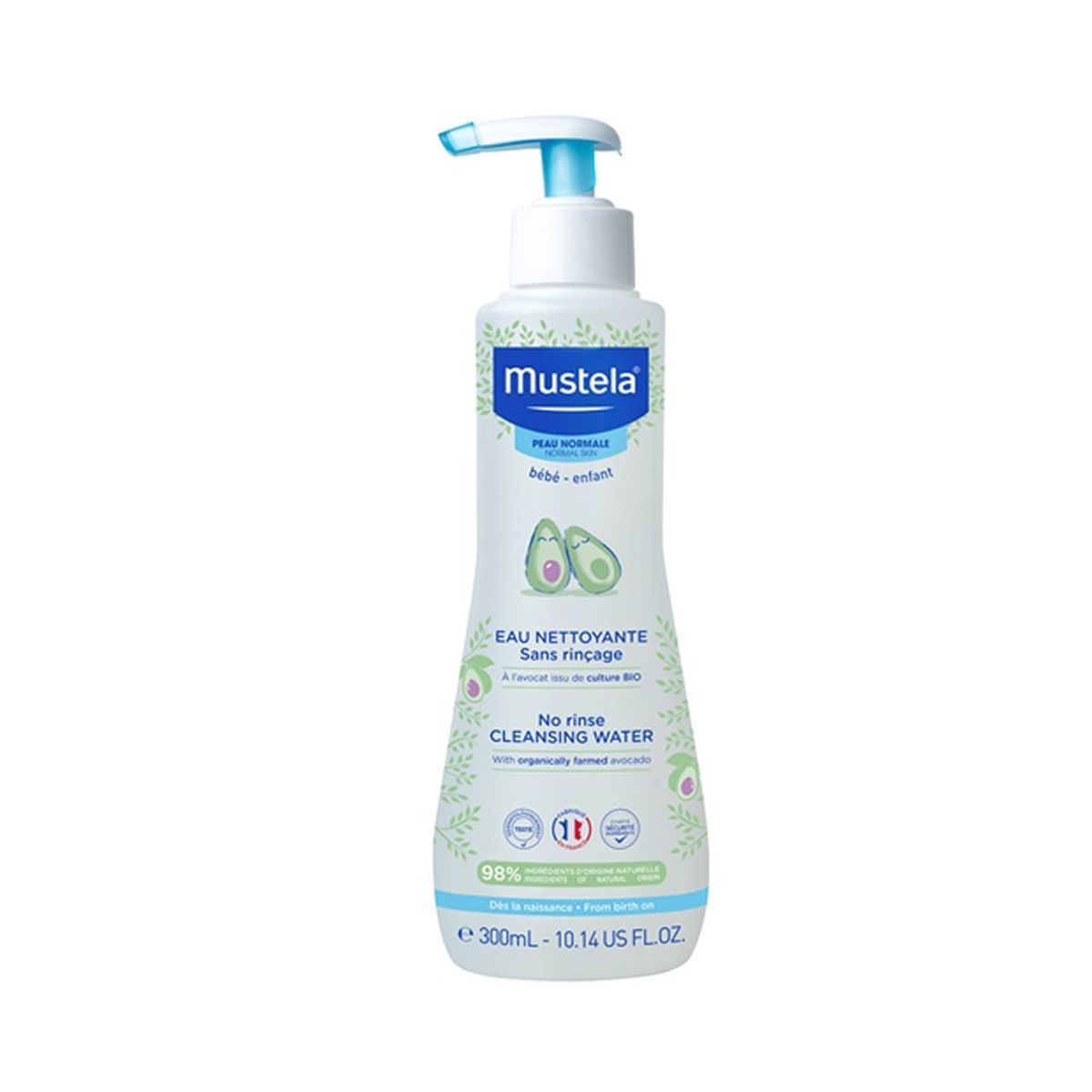 Água Limpadora Sem Enxágue Bebê-Criança – Mustela – 300ml