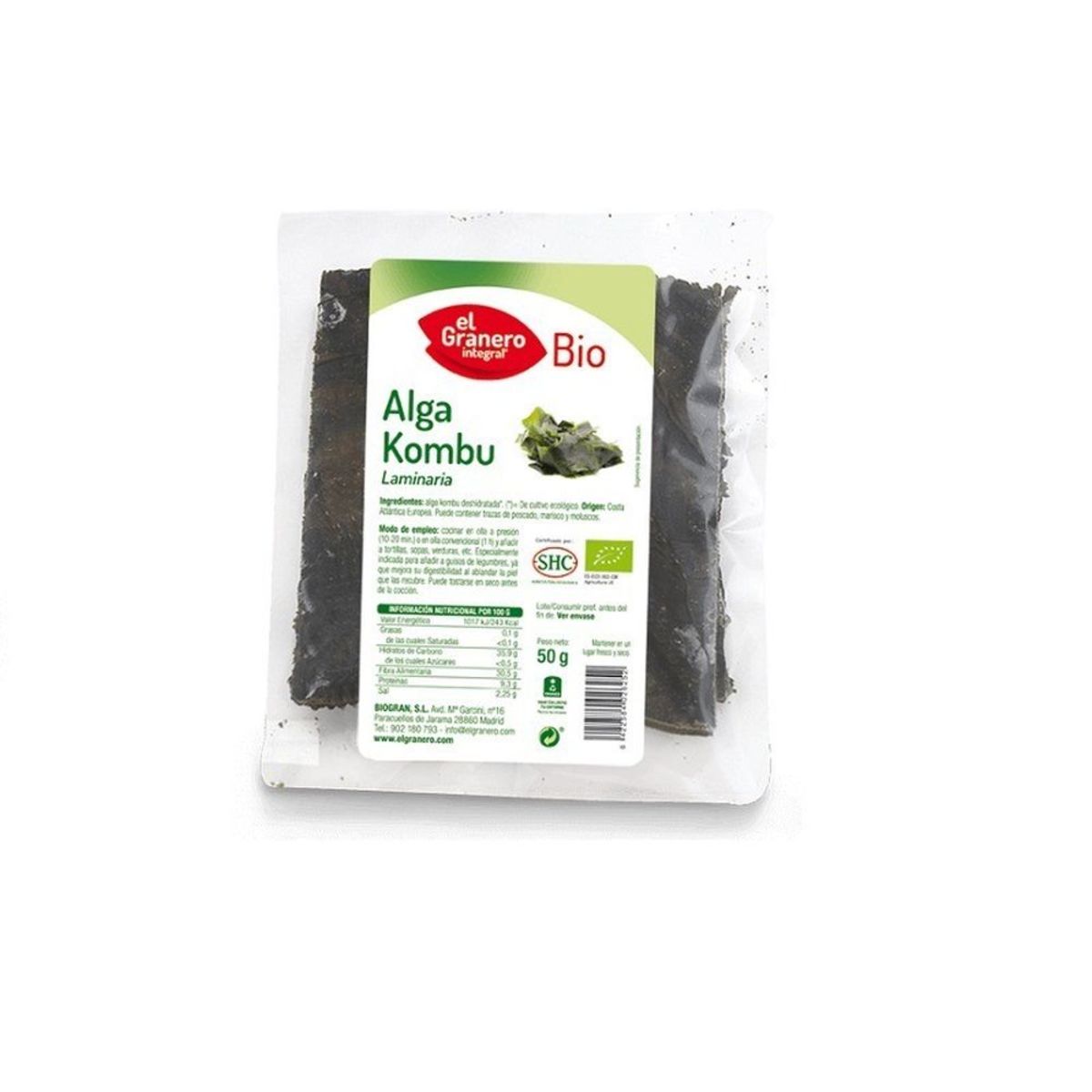 Alga Kombu – El Granero – 50g