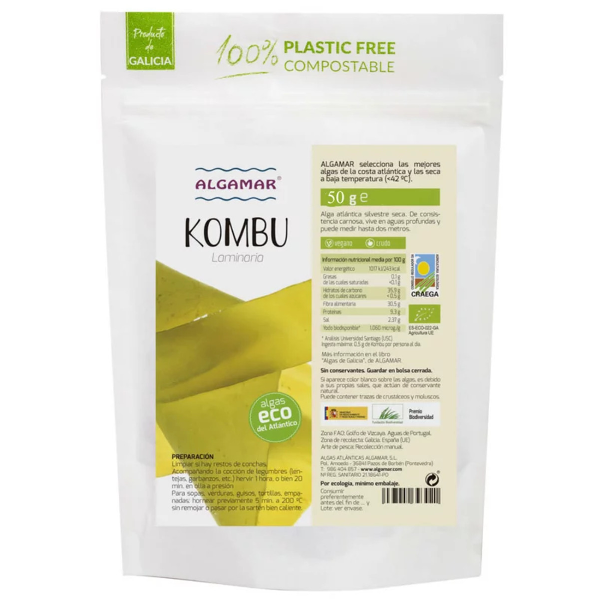 Algamar Alga Kombu – 50g