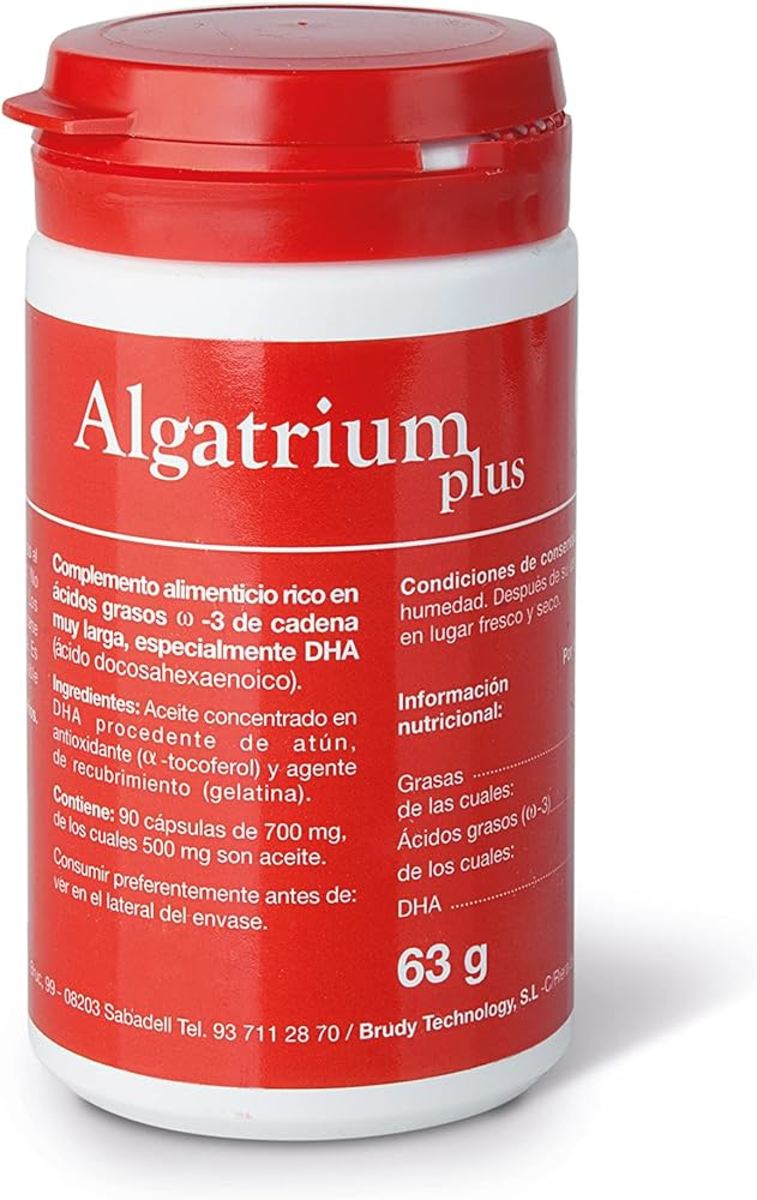 Algatrium Plus 350 Mg DHA 90 perlas Brudy Technology