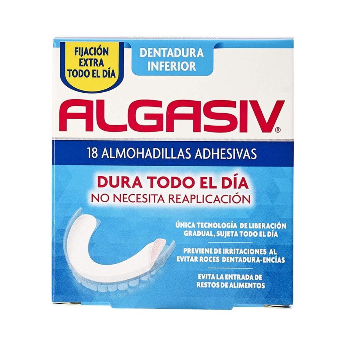 Almofadas Adesivas Inferiores Algasiv 18 U – Algasiv
