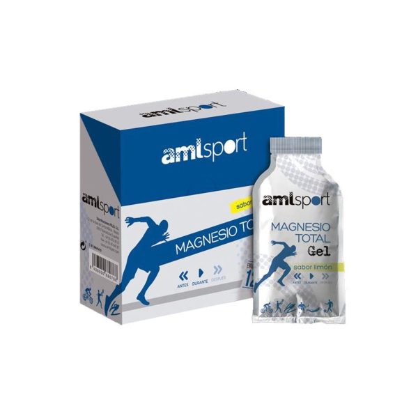 Amlsport Magnesium Total Geschmack Zitrone Gel 12 Beutel