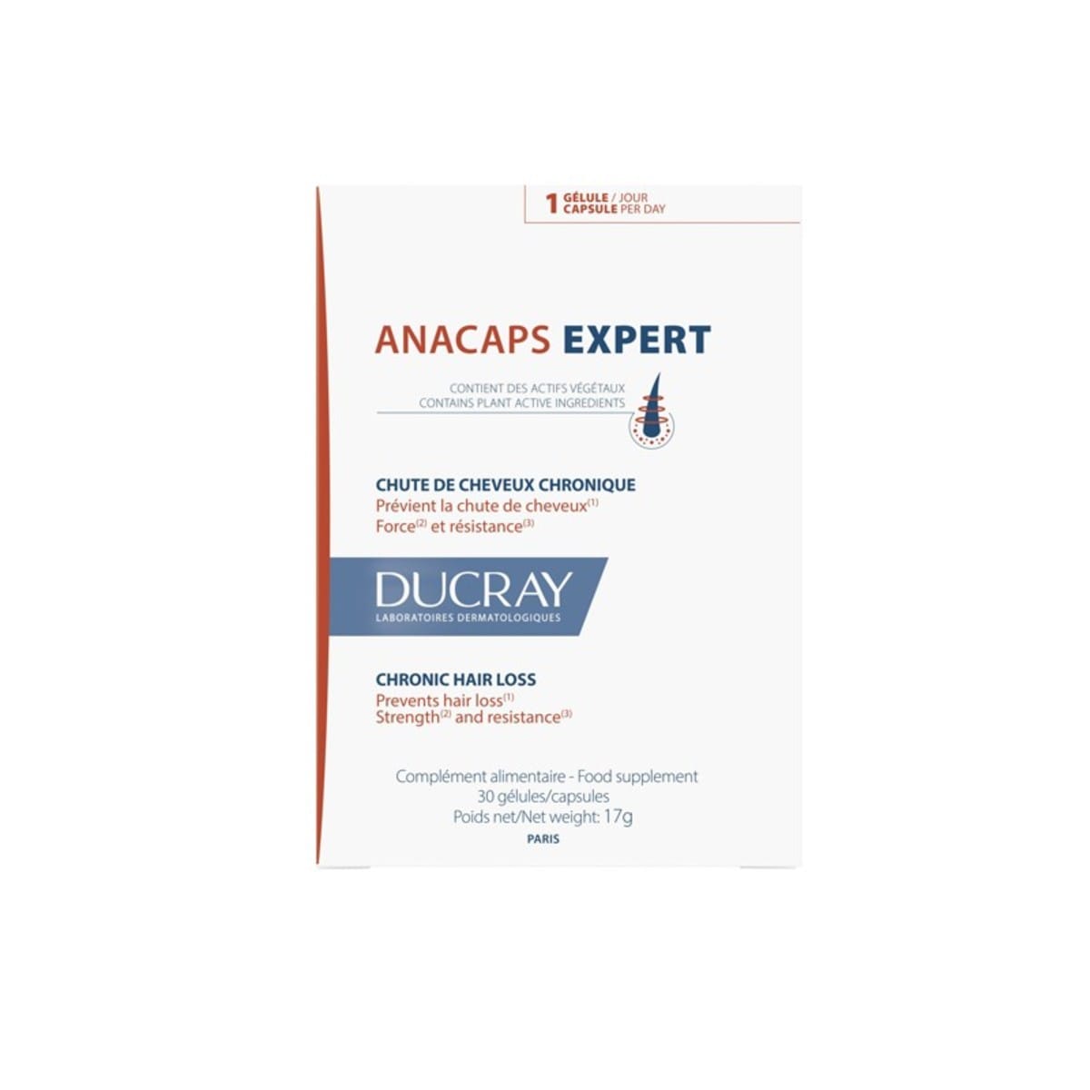 Anacaps Expert Complemento Caida Reaccional 30 Cápsulas – Ducray