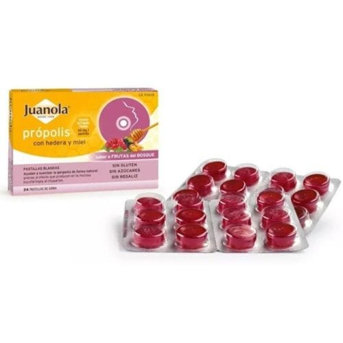Angelini Juanola Propolis 24 weiche Tabletten Waldfrüchte