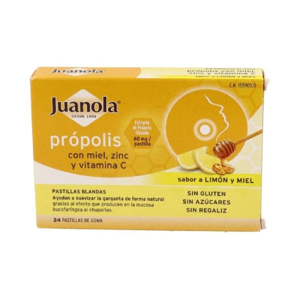 Angelini Juanola Propolis 24 Zachte Tabletten Citroen En Honing