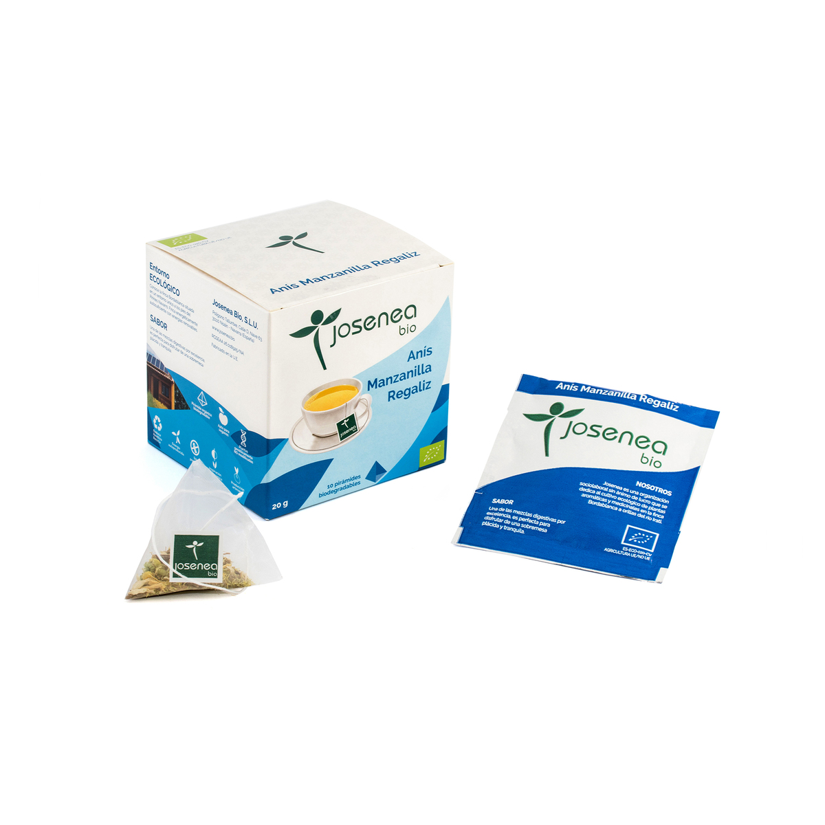 Anís con manzanilla y regaliz de Josenea – 10 pirámides