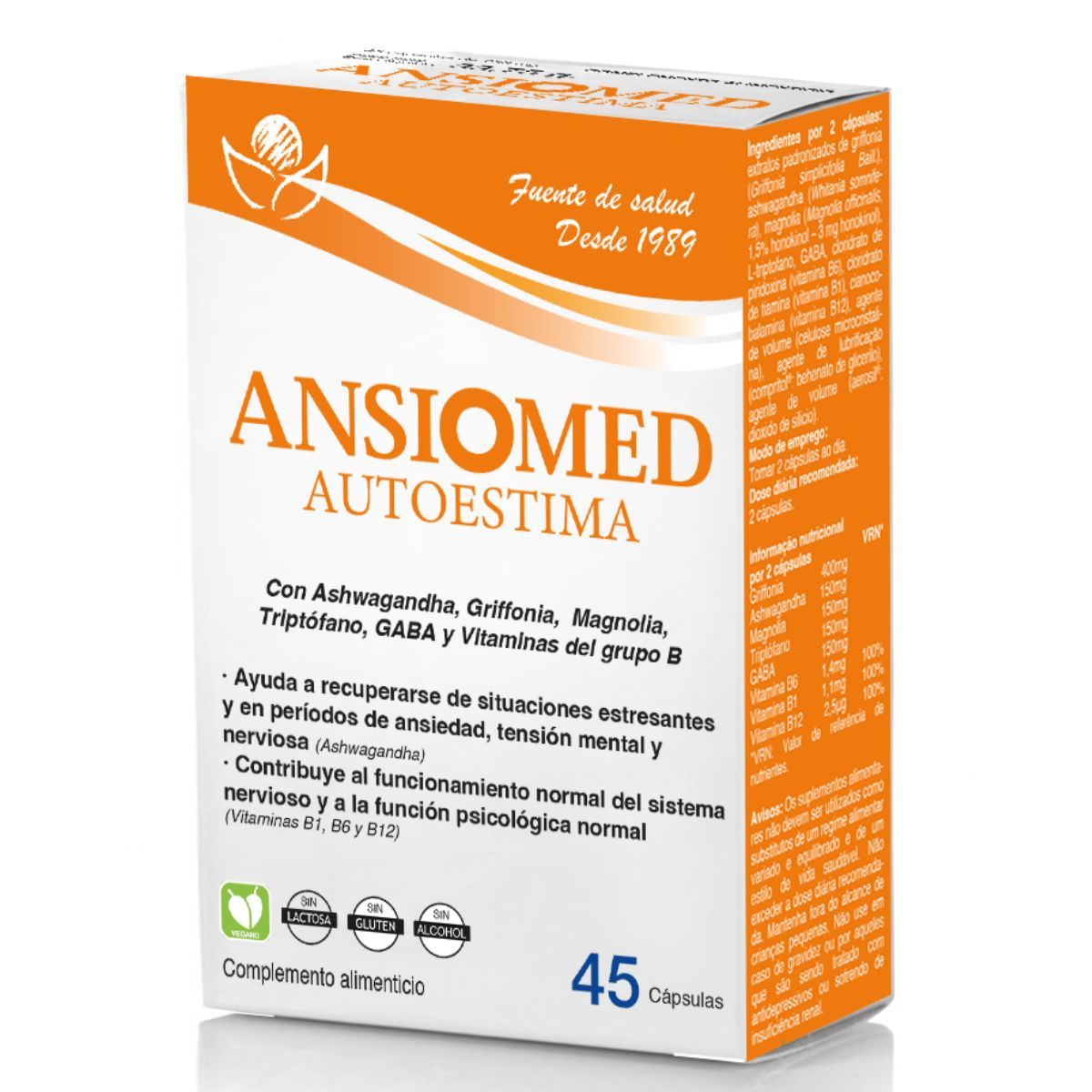 Ansiomed Autoestima 45 cápsulas Herbetom