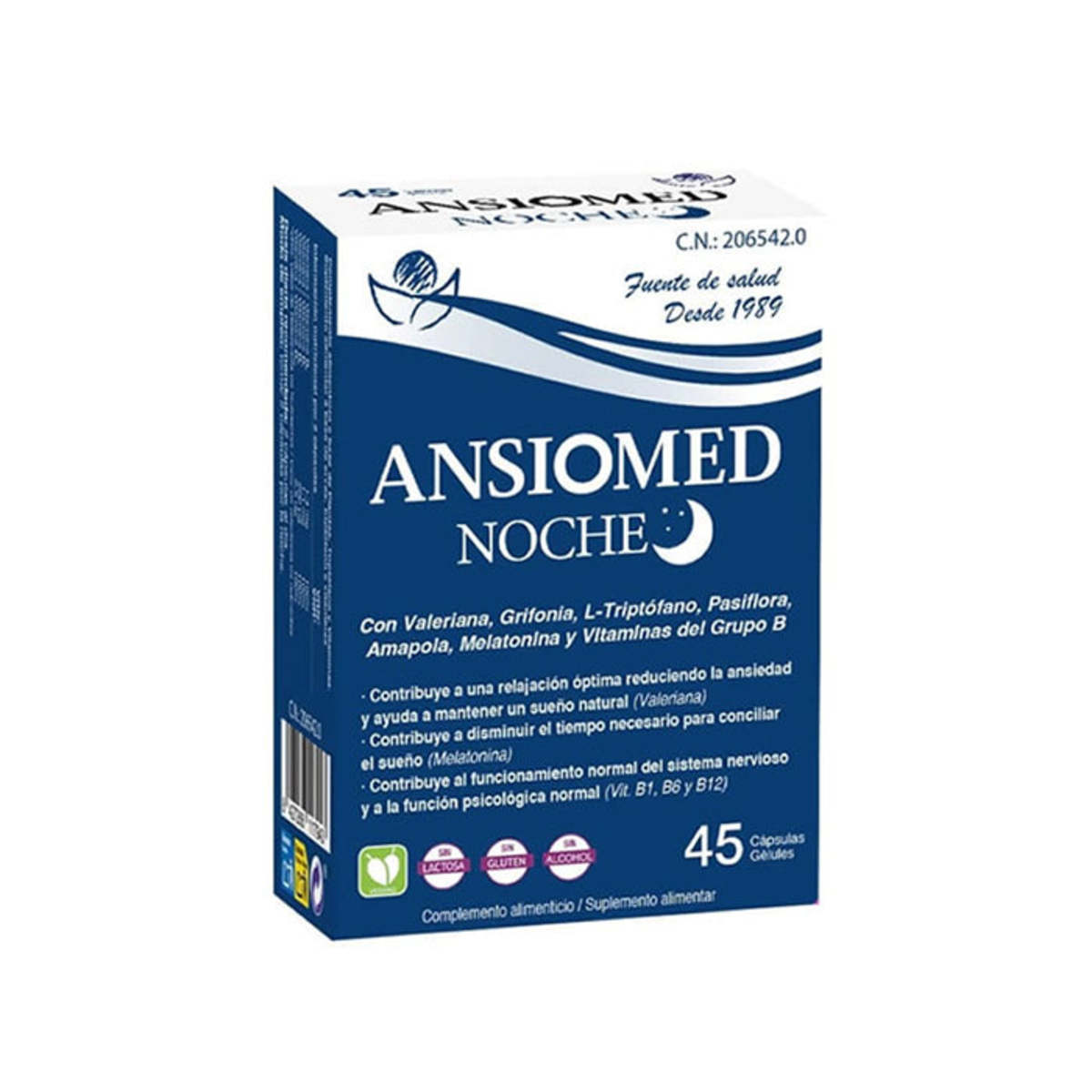 Ansiomed Noche 45 cápsulas Herbetom-Bioserum