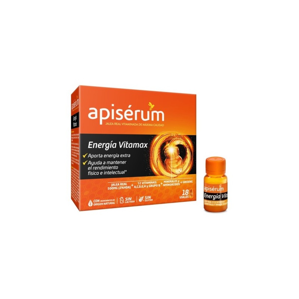 Apiserum Energía Vitamax 18 Viales