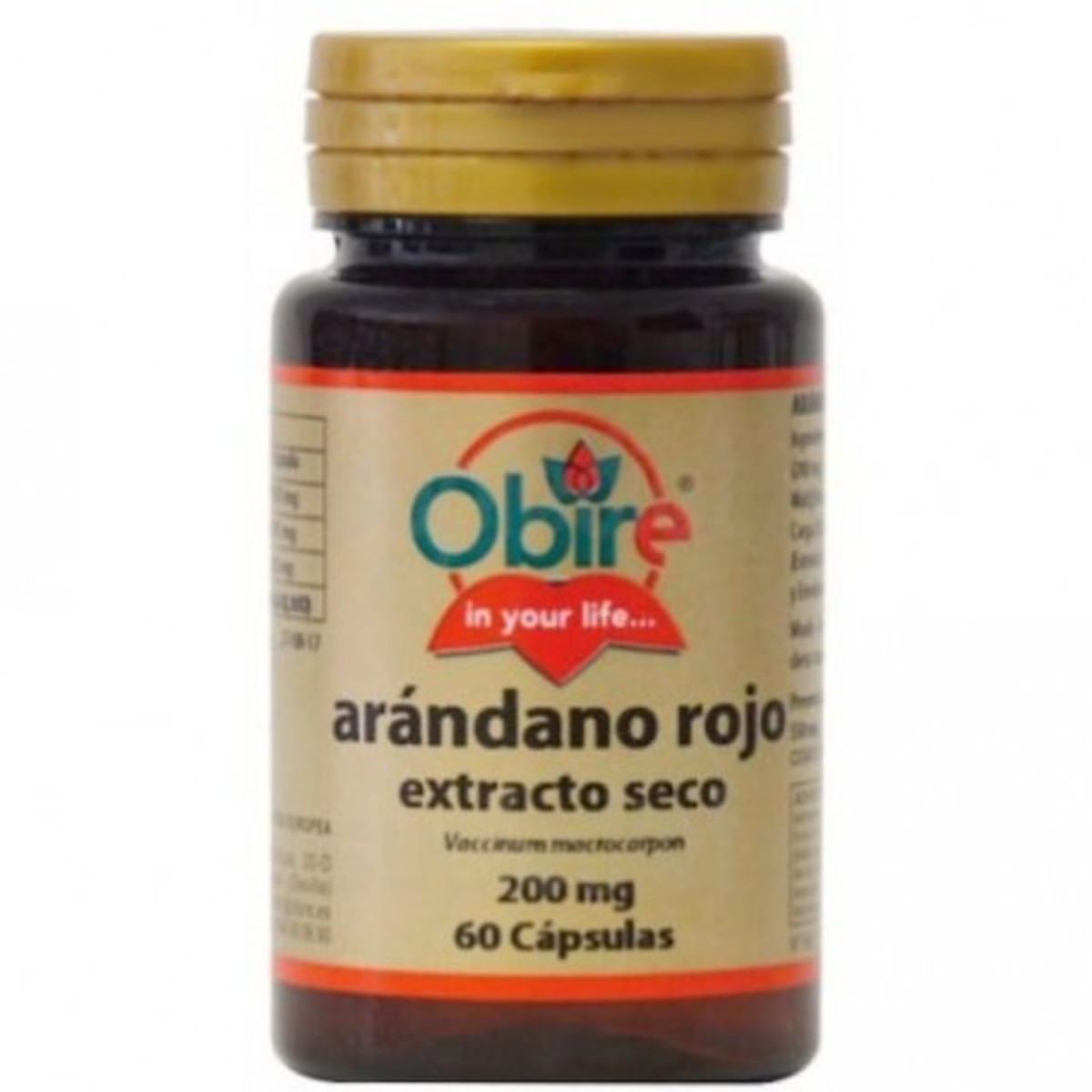 Arandano Rojo 5000 mg Extracto Seco 60 Cápsulas Obire