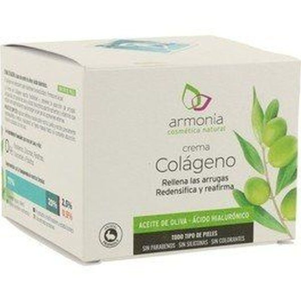 Armonia Crema Collagene (Olio d'Oliva + Acido Ialuronico) Per pelli mature – 50ml