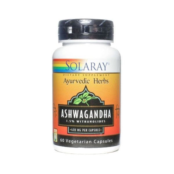 Ashwagandha 470 mg 60 Capsules Solaray