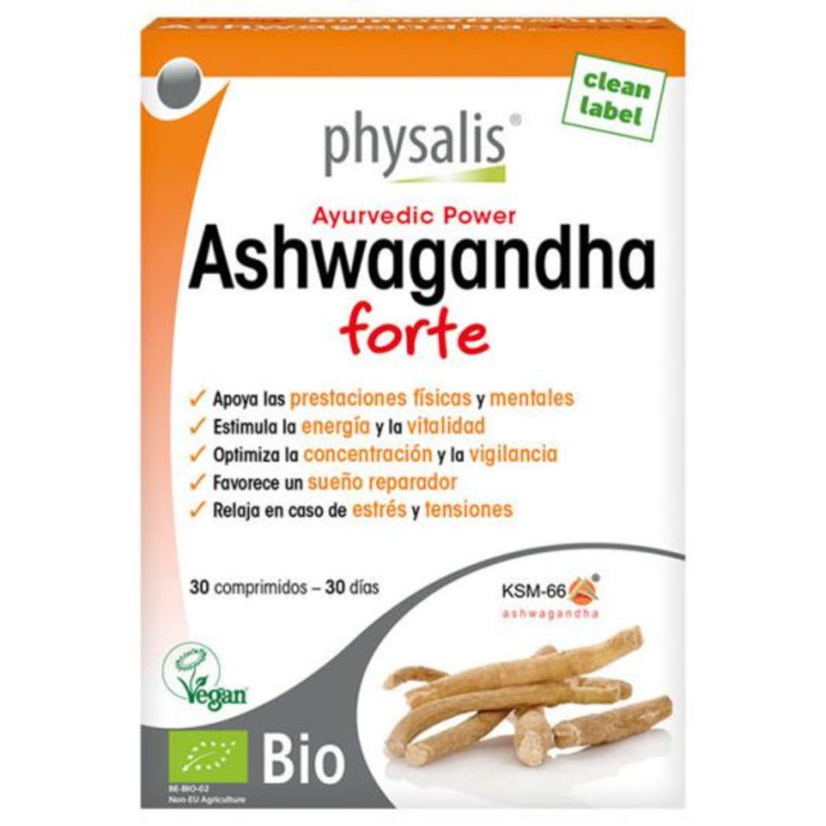 Ashwagandha Forte Bio 30 Comprimidos Physalis