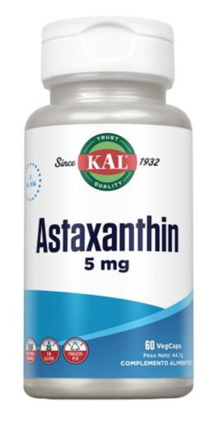 Astaxantina 5 mg 60 Cápsulas Kal