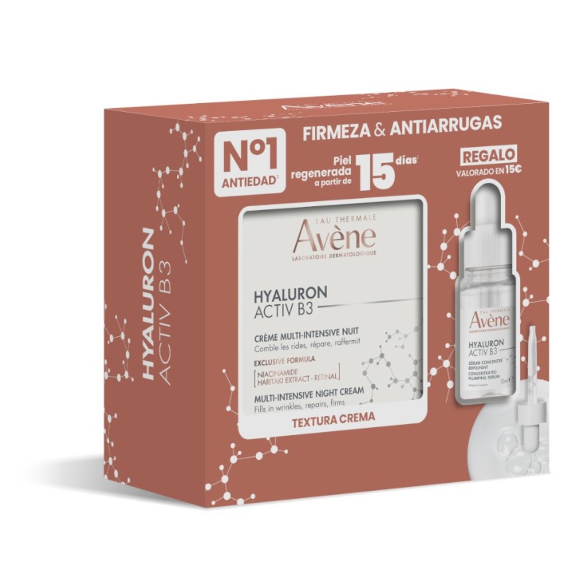 Avène Pack Crema Hyaluron+ Sérum Hab3 10 ml REGALO+ locion micelar 100 mls