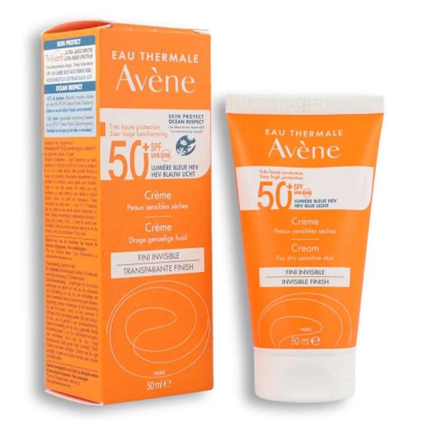 Avène Solar Crema invisible finish SPF50+ piel sensible 50ml