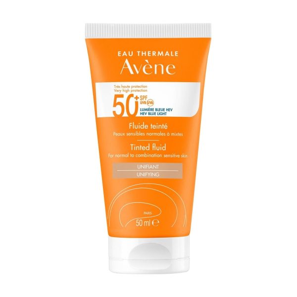 Avène Solar Fluido unificante con colore SPF50+ pelle normale o mista 50ml